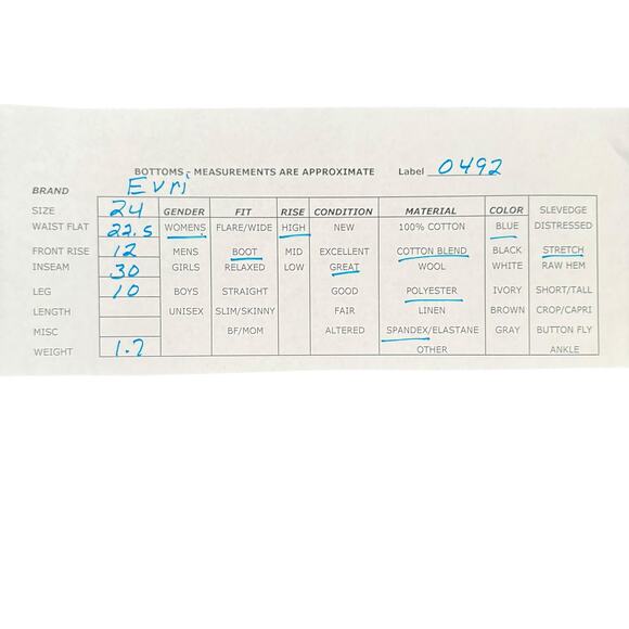 Evri Bootcut Jeans Womens Size 24W Medium Wash High Waist Stretch Denim Cotton - Picture 3 of 11